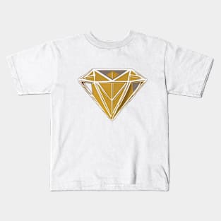 Golden Diamond Brilliance Graphic Tee Design No. 641 Kids T-Shirt